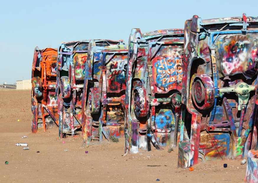 Cadillac Ranch Amarillo | Campers Amerika