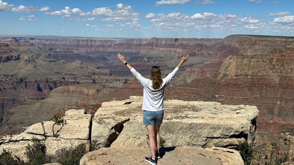 Leonore bij Grand Canyon