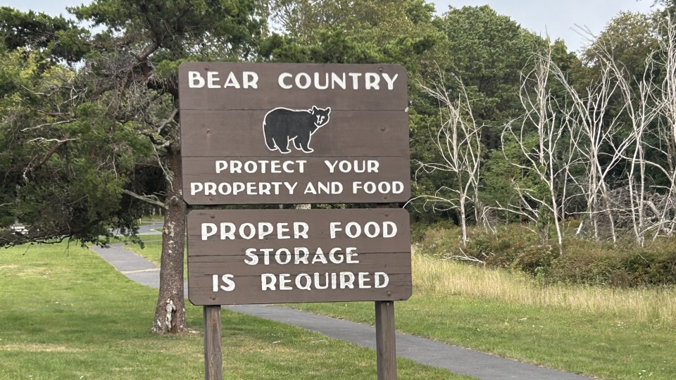 Waarschuwingsbord bord nationaal park | Campers Amerika